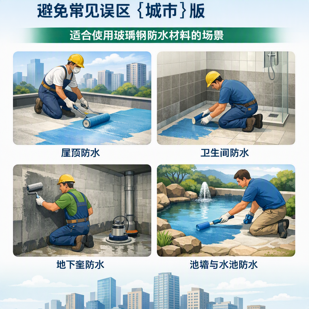 玻璃钢防水材料施工注意事项,避免常见误区 雅安 版