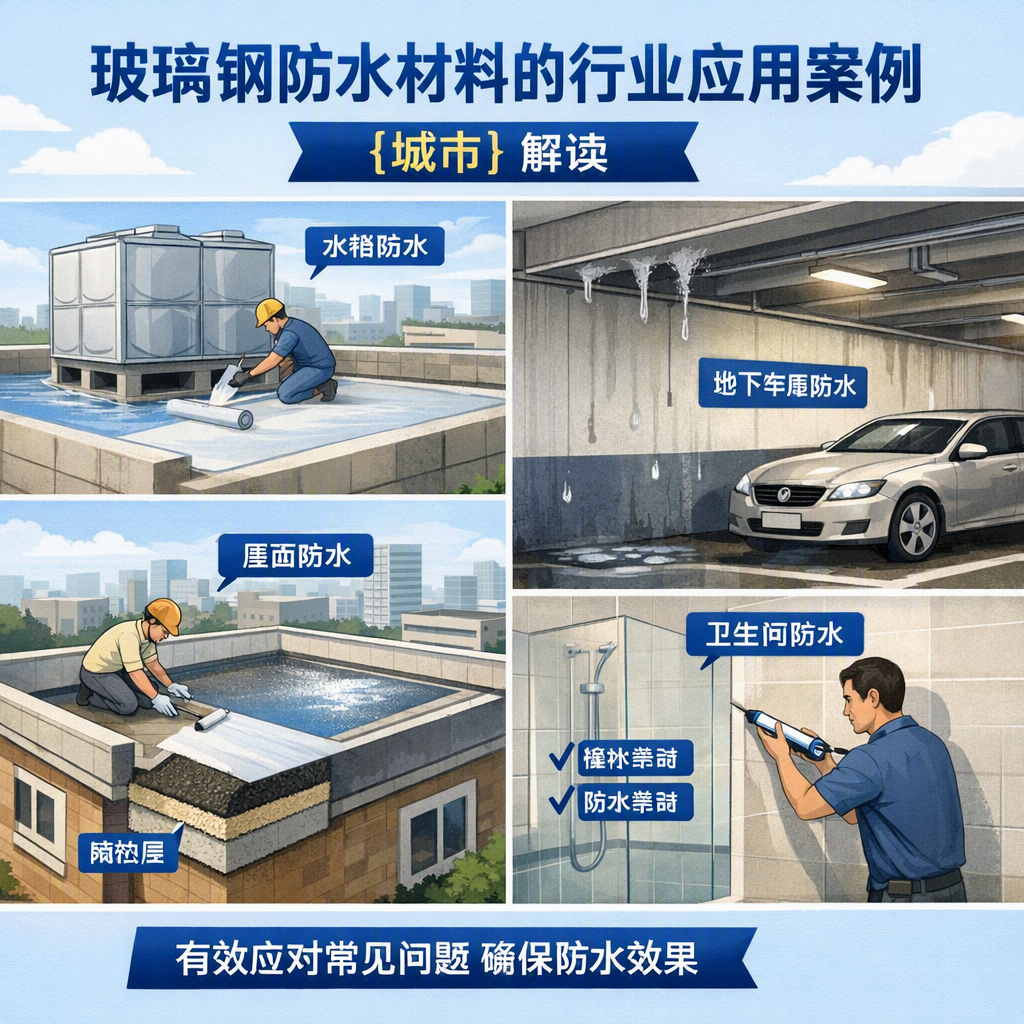 玻璃钢防水材料的行业应用案例,雅安解读